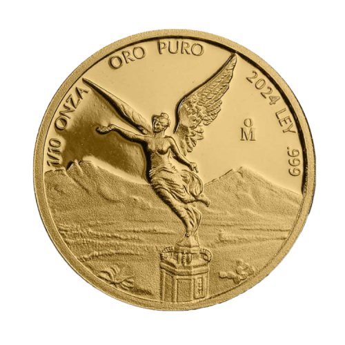 Thumbnail 1/10 oz Mexican Libertad Gouden Munt 2024 voorkant
