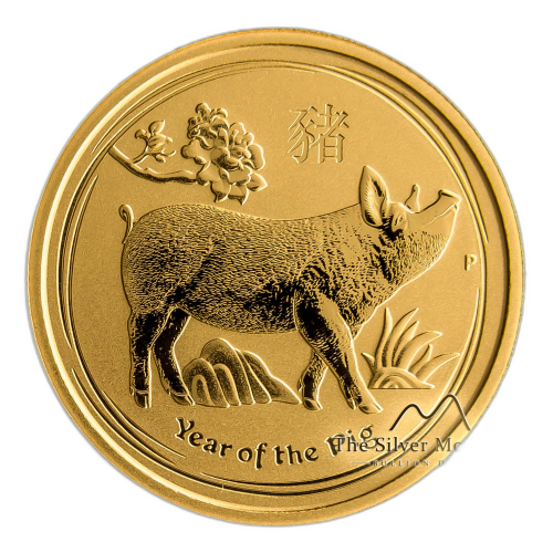 Thumbnail 1/4 oz Lunar Oro 2019 front