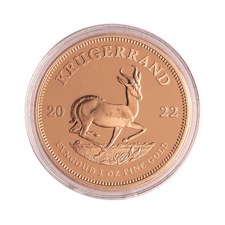 1 oz Krugerrand Proof Gouden Munt Divers voorkant