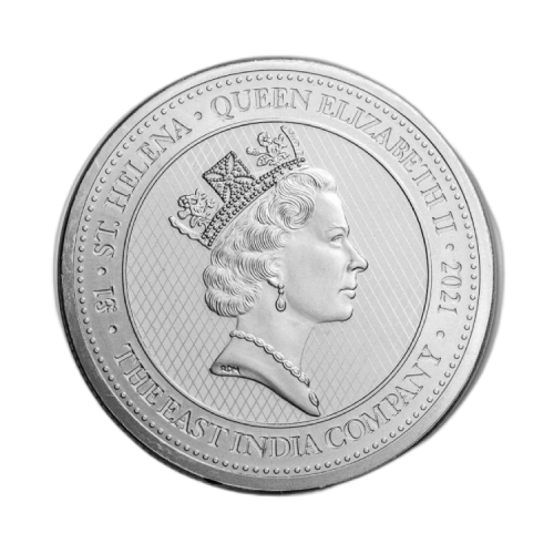 Thumbnail 1 troy ounce zilveren munt Saint-Helena engel 2021 achterkant
