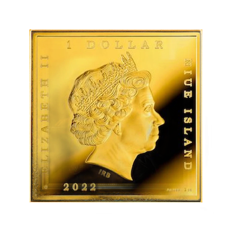 1 oz Schilderijen Zilveren Munt 2022 achterkant