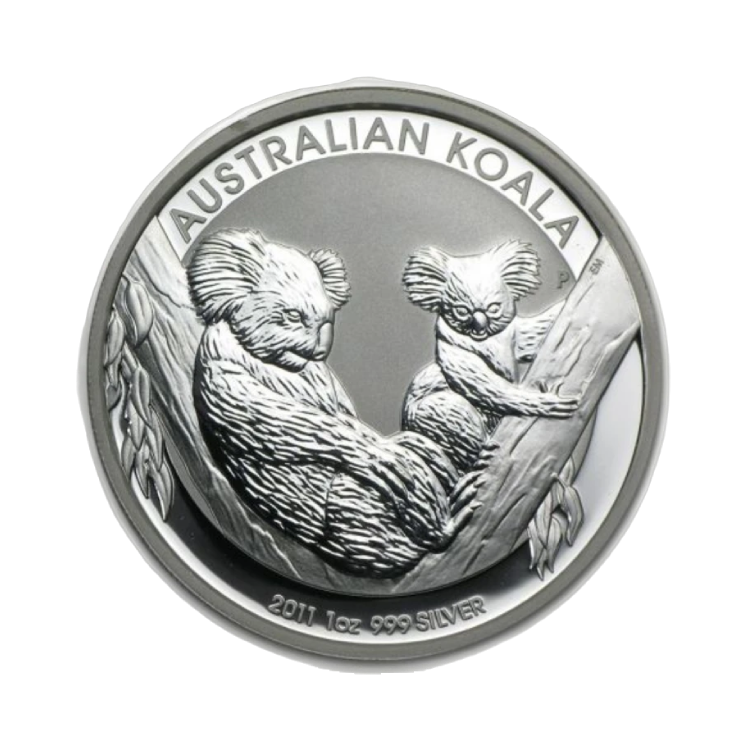 1 oz Koala Zilveren Munt 2011 voorkant