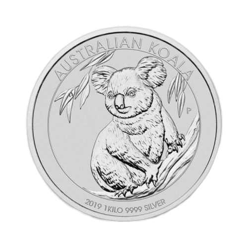 Thumbnail 1 kilo Koala Zilveren Munt 2019 voorkant