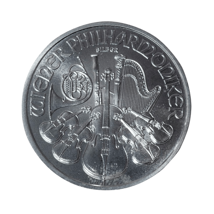 1 oz Philharmoniker d'Argent Plusieurs Années front