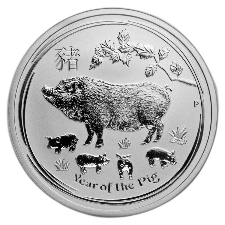 1/2 oz Lunar Plata 2019 front