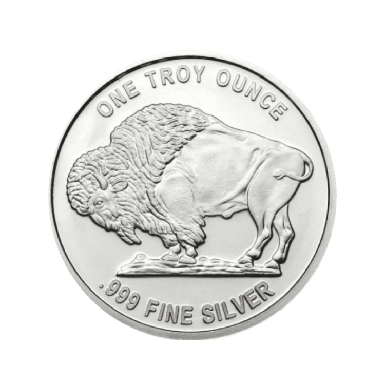 1 oz US Mint Zilveren Munt Divers achterkant