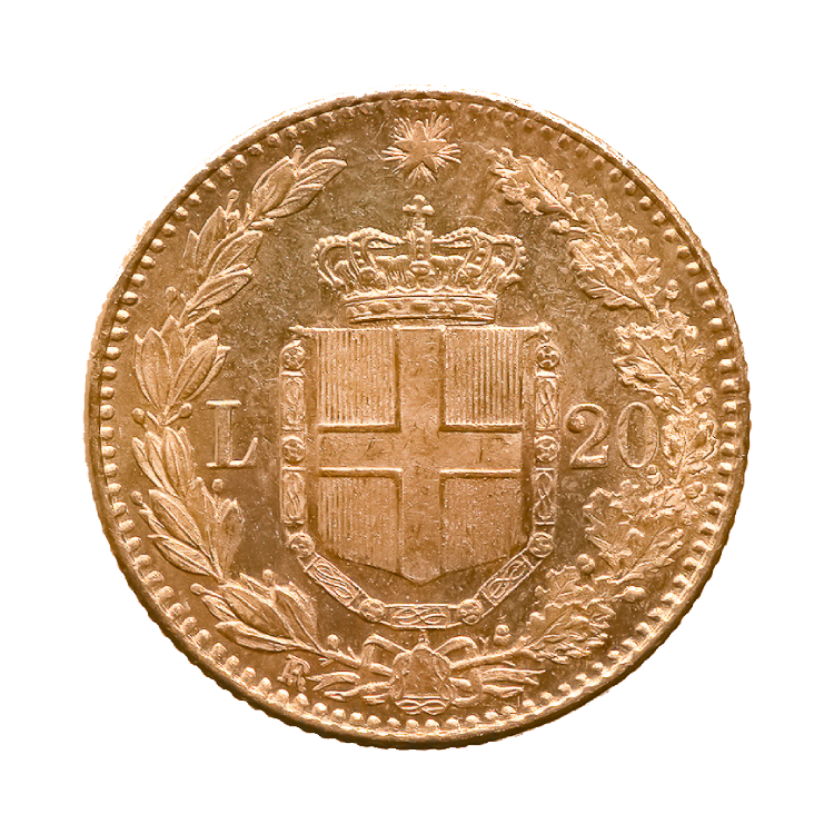 Gold 20 Frank coins angle 1