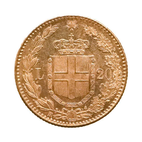 Thumbnail Gold 20 Frank coins angle 1