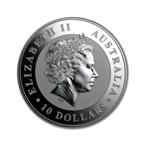 Thumbnail 10 oz Kookaburra Zilveren Munt 2011 achterkant