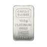 100 gram platinum bar front