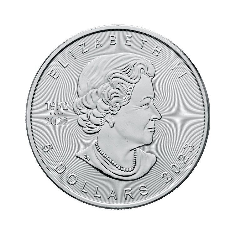 1 oz Maple Leaf d'Argent 2023 back