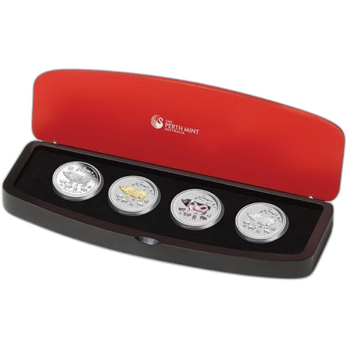 Thumbnail 4 oz Lunar d'Argent 2019 front