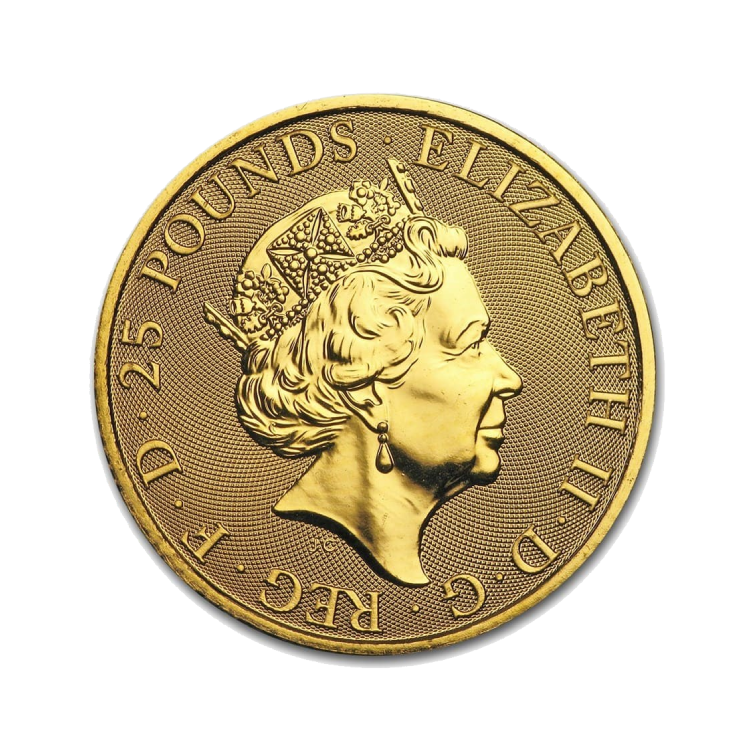1/4 oz Royal Mint Oro 2019 back