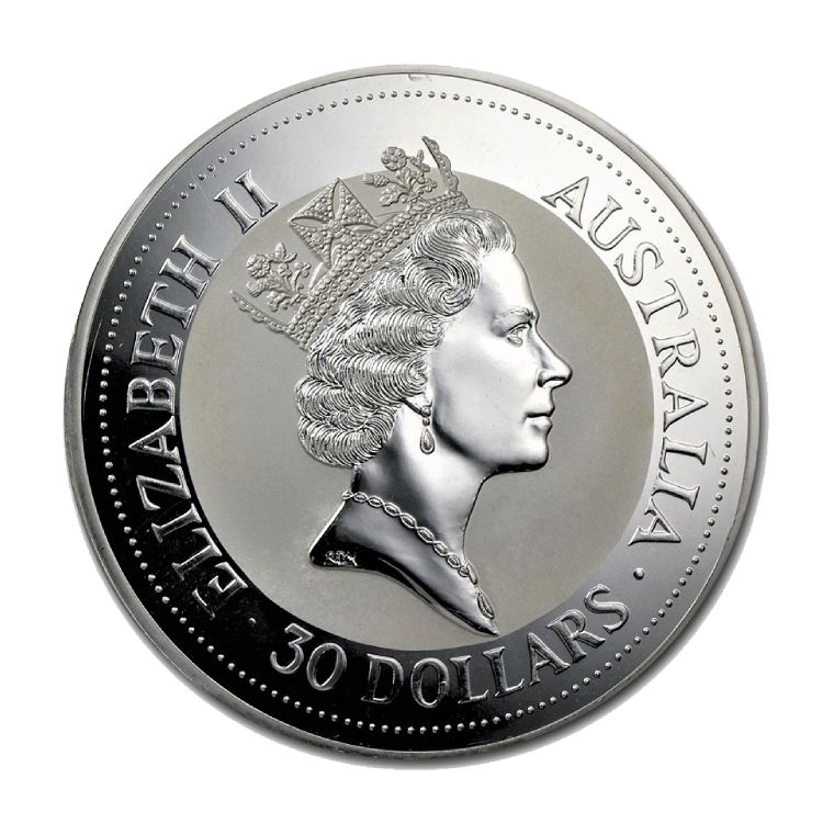 1 kilo Kookaburra Plata 1993 back