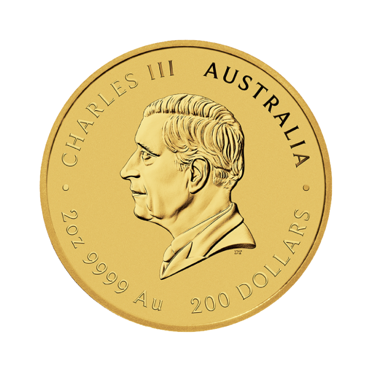 2 oz Lunar Gold Coin 2025 back