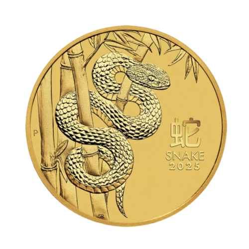 Thumbnail Voorkant 1/4 troy ounce gouden Lunar munt 2025