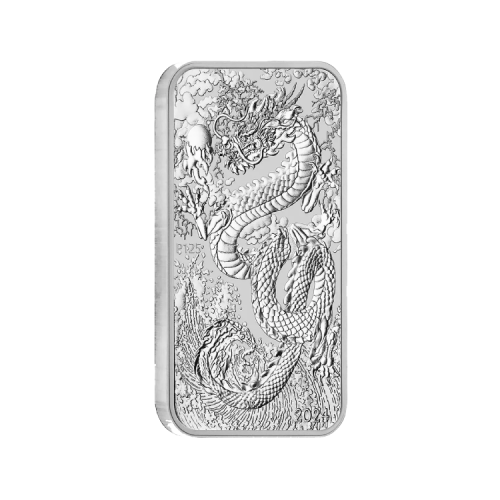 Thumbnail 1 oz Dragons 2024 Zilveren Munt 2024 perspectief 1
