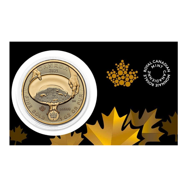 1 oz Royal Canadian Mint Goldmünze 2021 angle 1