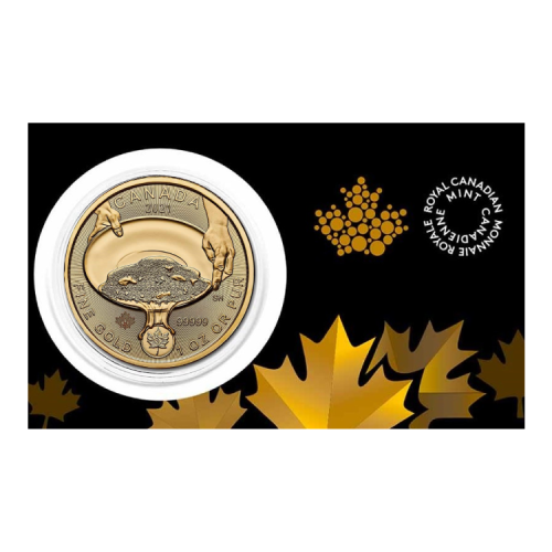 Thumbnail 1 oz Royal Canadian Mint Goldmünze 2021 angle 1
