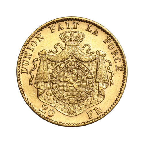 Thumbnail Gold 20 Frank coins angle 4