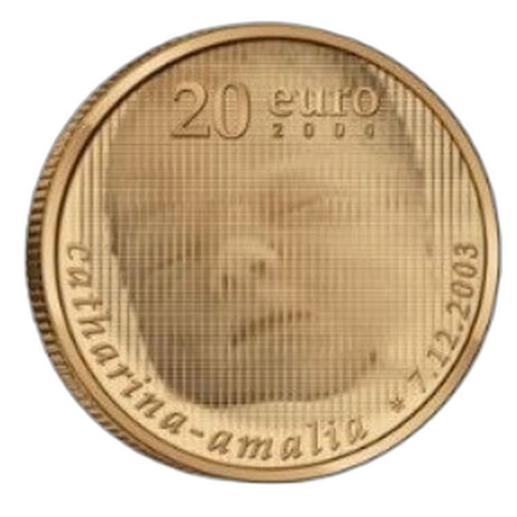 2 oz 20 Euro Amalia 2004 Oro 2004 front