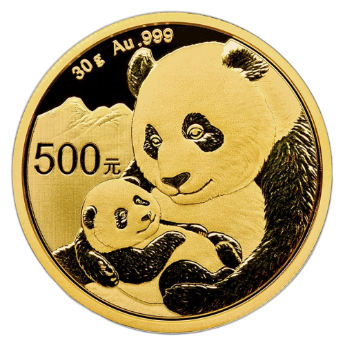 Thumbnail 30g Panda Gouden Munt 2019 voorkant