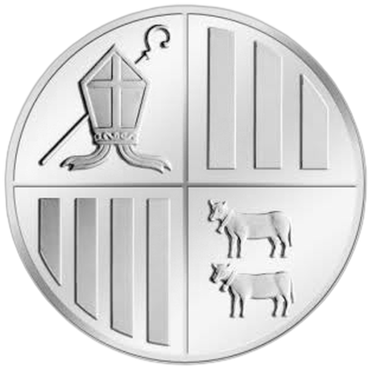 1 kilo Umicore Zilveren Munt voorkant
