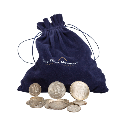 Thumbnail Bag with Dutch silver coins