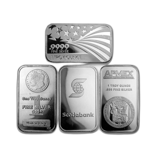 Thumbnail 1 oz Lingot d'Argent Plusieurs Années front