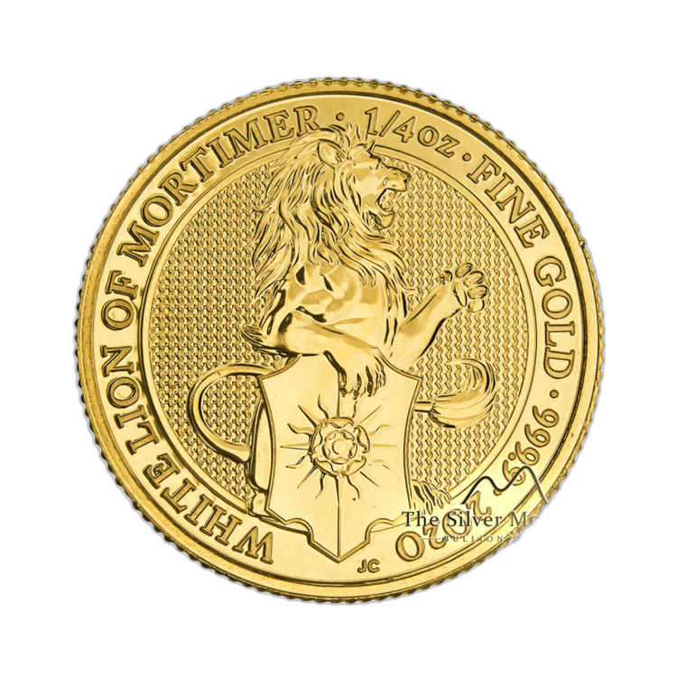 1/4 oz Queens Beasts Gouden Munt 2020 voorkant