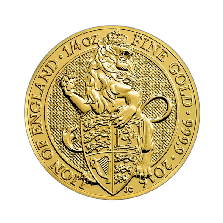 1/4 oz Royal Mint Gouden Munt 2016 voorkant