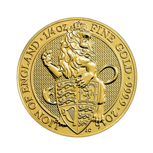 Thumbnail 1/4 oz Royal Mint Gouden Munt 2016 voorkant