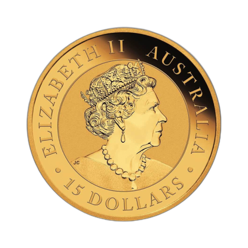 Thumbnail 1/10 troy ounce gouden munt kookaburra 2022 achterkant