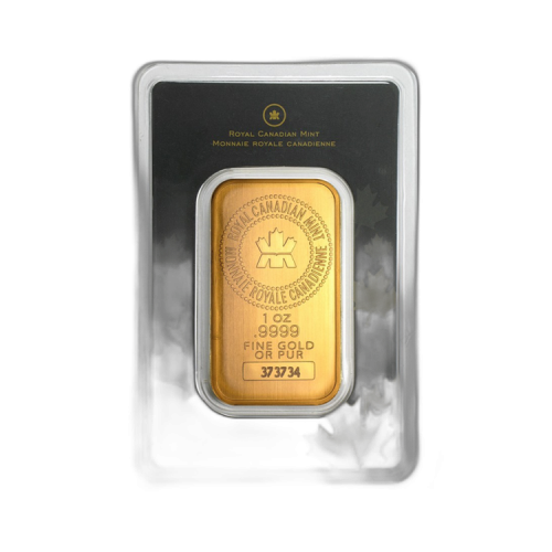 Thumbnail 1 oz Royal Canadian Mint Gold Bar Mixed Years back