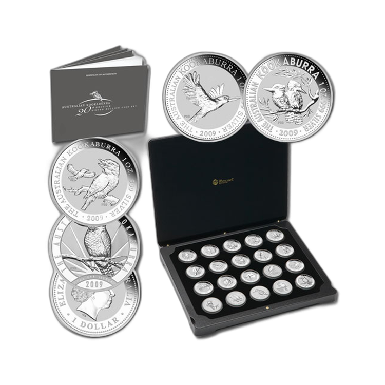 20 oz Kookaburra Silbermünze 2009 back