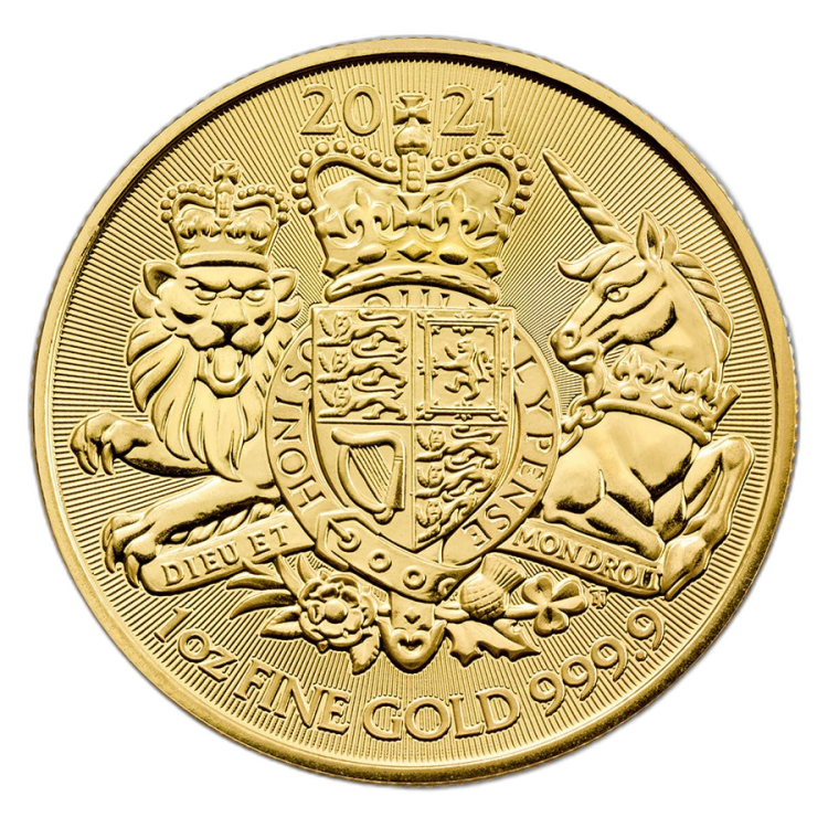 1 oz Royal Mint Gouden Munt 2021 voorkant