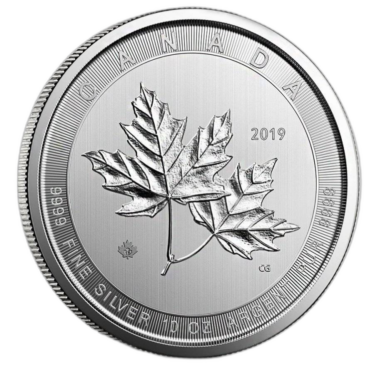 10 oz Maple Leaf Silbermünze 2019 front