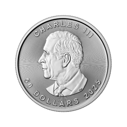 Thumbnail 1 oz Royal Canadian Mint Platina Munt 2025 back