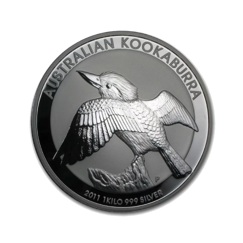Thumbnail 1 kilo Kookaburra Silver Coin 2011 front