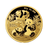 Obverse 30 gram gold Panda coin 2025
