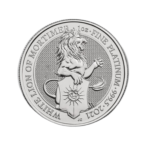Thumbnail 1 oz Royal Mint Platina Munt 2021 voorkant
