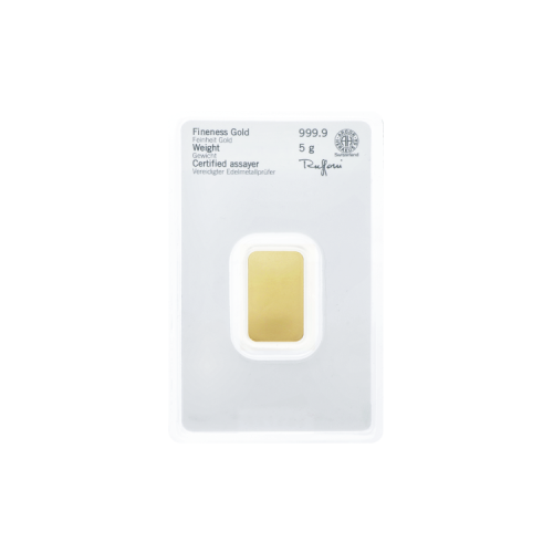Thumbnail 5g Heraeus Goldbarren Verschiedene Jahre back