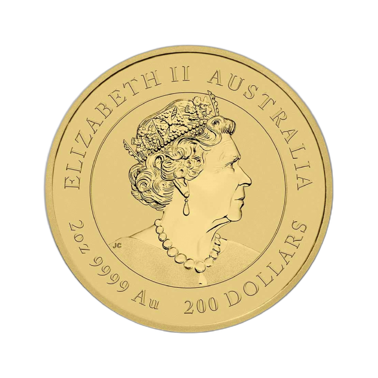 2 oz Lunar Gouden Munt 2022 achterkant