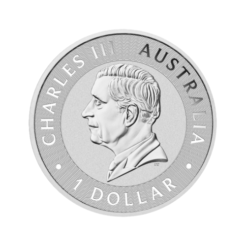 Thumbnail Achterkant 1 troy ounce zilveren Kangaroo 2025 munt