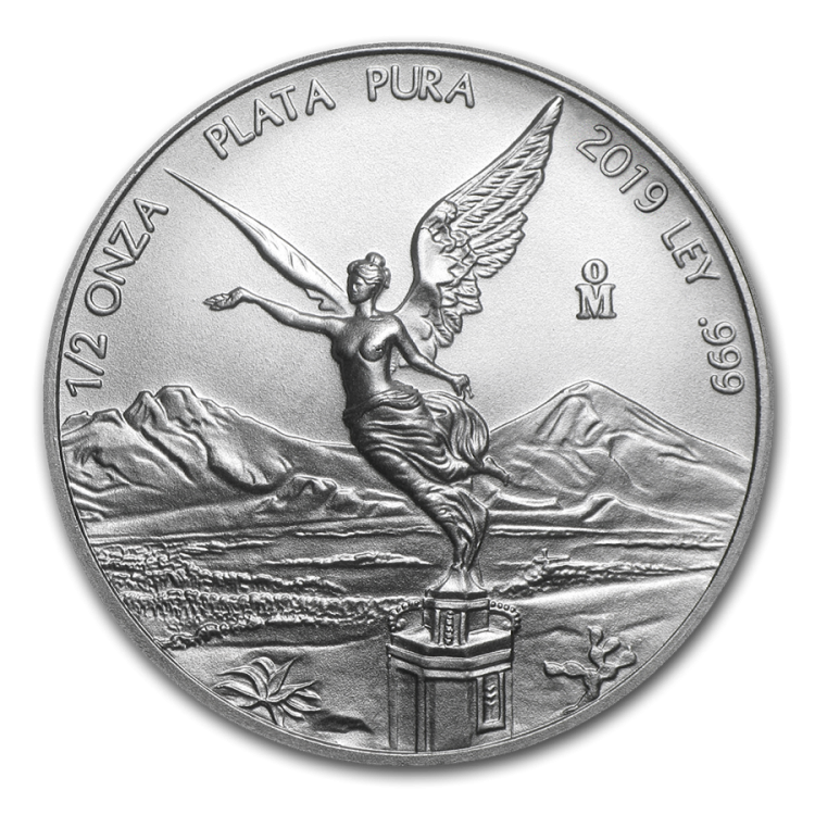 1/2 oz Mexican Libertad Zilveren Munt 2019 voorkant