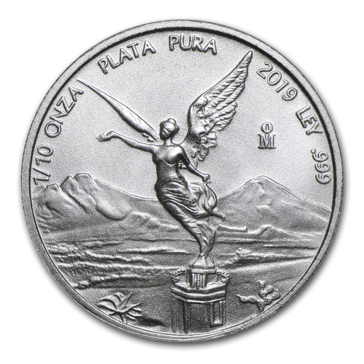 1/10 oz Mexican Libertad d'Argent 2019 front