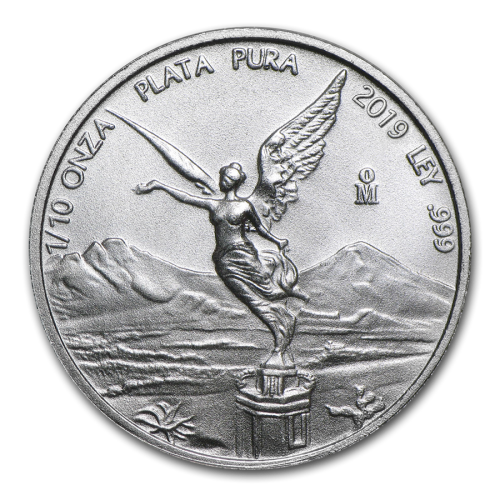 Thumbnail 1/10 oz Mexican Libertad d'Argent 2019 front