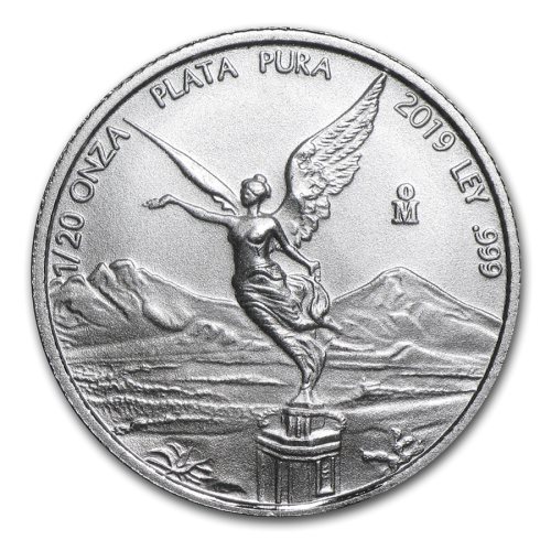 Thumbnail 1/20 oz Mexican Libertad Silbermünze 2019 front