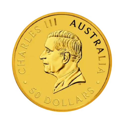 Thumbnail 1/2 Unze Troy Gold Kangaroo Münze 2025 back