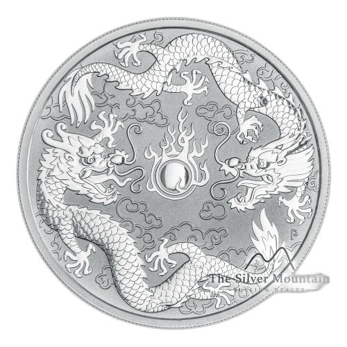 Thumbnail 1 Troy ounce silver coin Double Dragon 2019 front